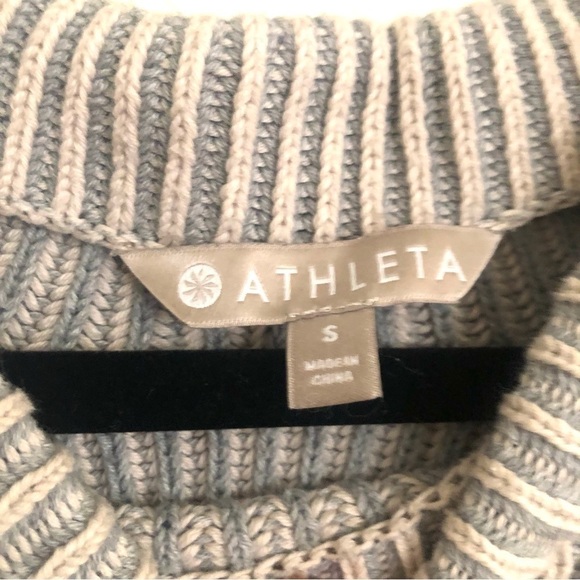 Athleta Rockland Ribbed Sweater Gray Small - Picture 4 of 4